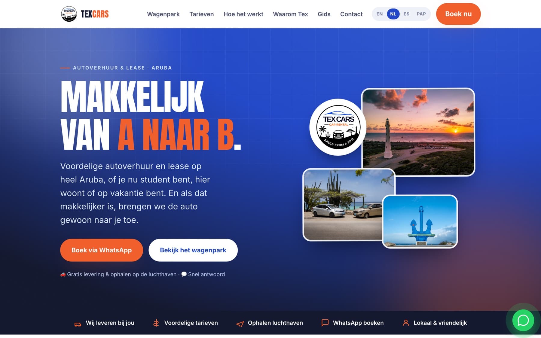 Tex Cars Aruba · Rent the island.